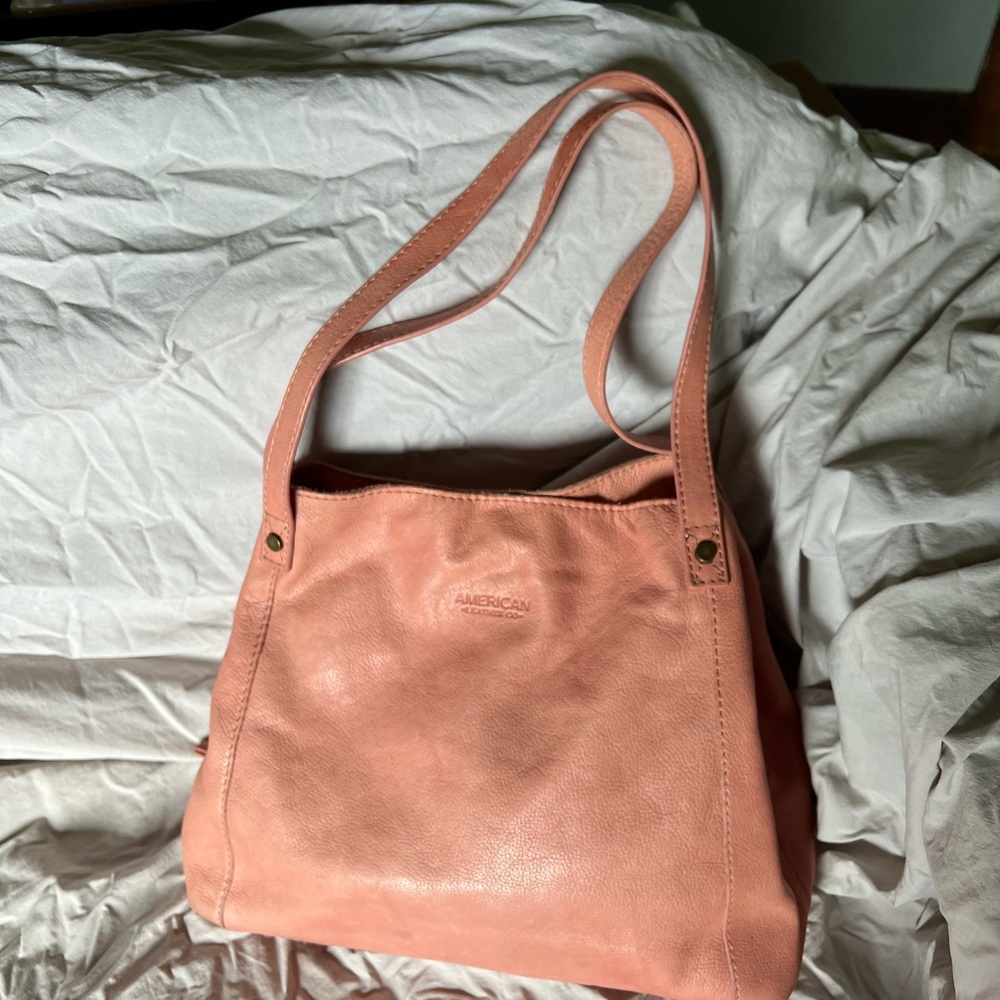 American Leather Co Liberty Shopper Pink Shoulder Bag